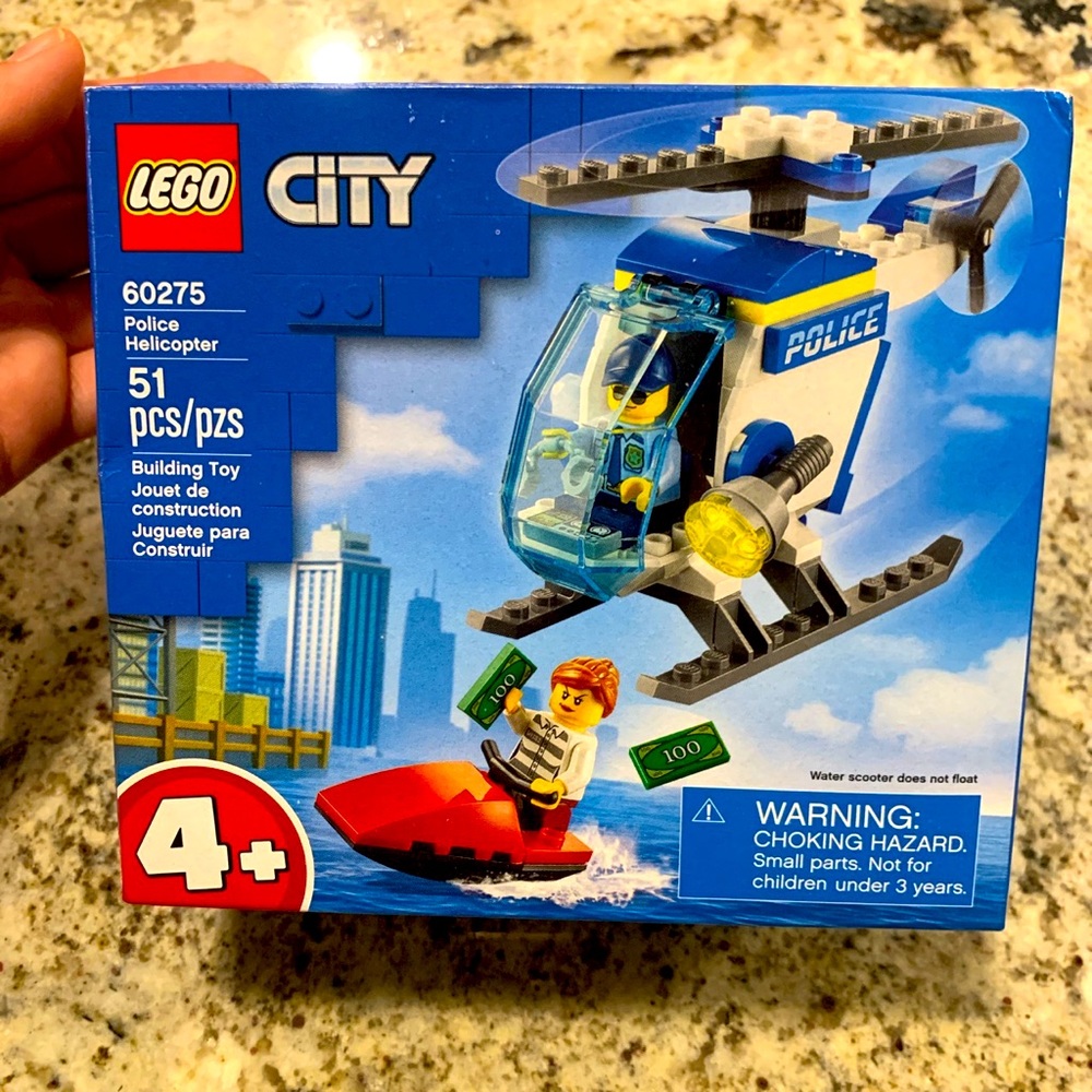 Lego city helicopter jet ski Lego set 60275